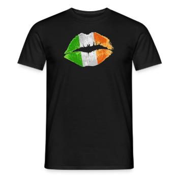 Kiss (Irlande / Irlande) - T-shirt homme - noir - Devant - AI Model Male 178 light (178cm)