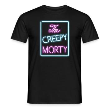 Rick And Morty The Creepy Morty Clublogo - Männer T-Shirt - Schwarz - Vorne - AI Model Male 178 light (178cm)