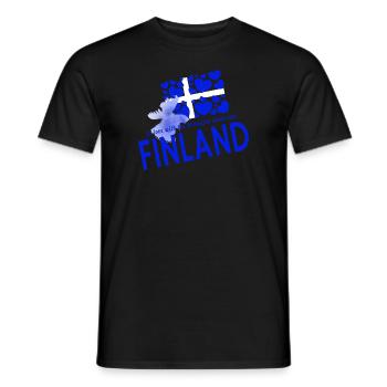 Finnland Finland - Männer T-Shirt - Schwarz - Vorne - AI Model Male 178 light (178cm)