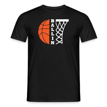 Ballin Basketball - Männer T-Shirt - Schwarz - Vorne - AI Model Male 178 light (178cm)