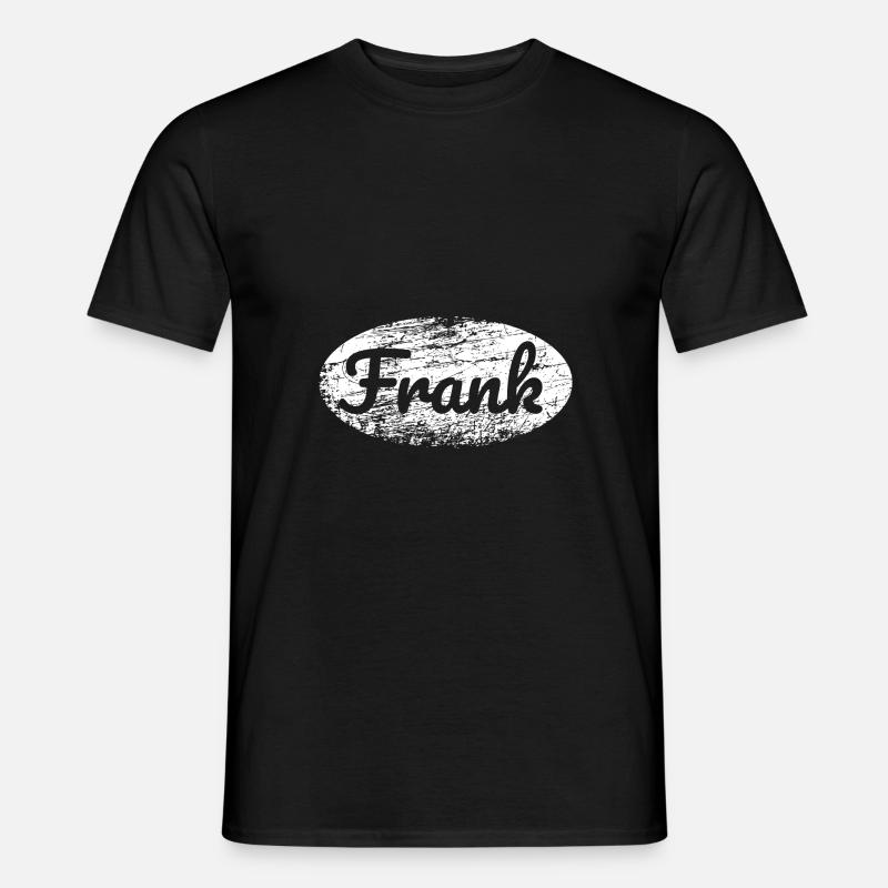 Frank als Name - Männer T-Shirt - Schwarz