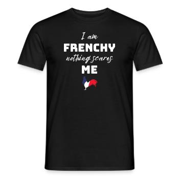 French humor nothing scares me - Men's T-Shirt - black - Front - AI Model Male 178 light (178cm)