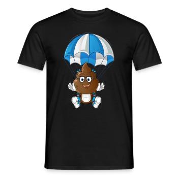 parachute - T-shirt homme - noir - Devant - AI Model Male 178 light (178cm)