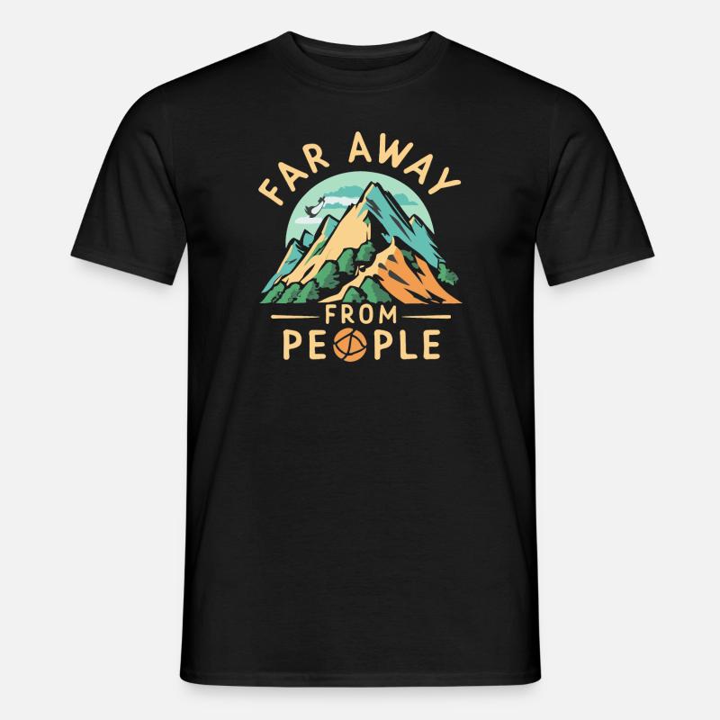 Bergsteigen - Männer T-Shirt - Schwarz