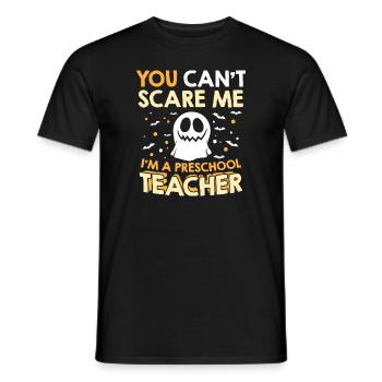 Halloween ne peut pas me faire peur, je suis un enseignant préscolaire - T-shirt homme - noir - Devant - AI Model Male 178 light (178cm)