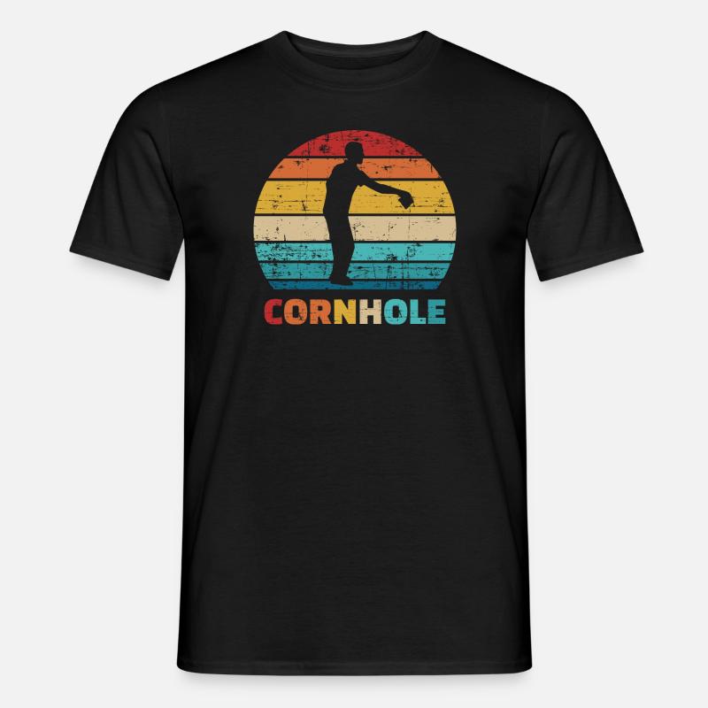 Cornhole - Männer T-Shirt - Schwarz
