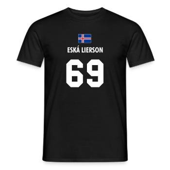 eskalieren Island Weltmeisterschaft Fahne - Männer T-Shirt - Schwarz - Vorne - AI Model Male 178 light (178cm)