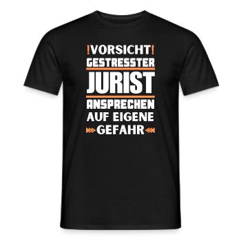 Ne parlez pas à un avocat stressé ! - T-shirt homme - noir - Devant - AI Model Male 178 light (178cm)