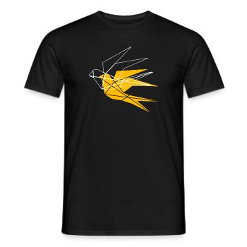 Geometric Bird - Free bird - Men's T-Shirt - black - Front - AI Model Male 178 light (178cm)