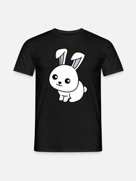 Hase Comic Tier - Männer T-Shirt - Schwarz