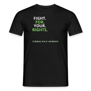 FIGHT FOR YOUR RIGHTS - Men's T-Shirt - black - Front - AI Model Male 178 light (178cm)
