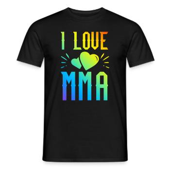 Ich liebe Mma - Männer T-Shirt - Schwarz - Vorne - AI Model Male 178 light (178cm)