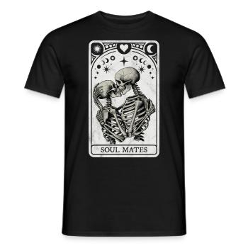 Soul Mates Tarot - Men's T-Shirt - black - Front - AI Model Male 178 light (178cm)