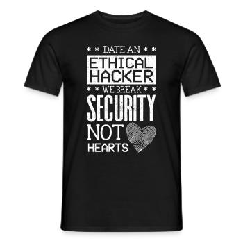 Cyber Security Professional Expert Date An - Männer T-Shirt - Schwarz - Vorne - AI Model Male 178 light (178cm)
