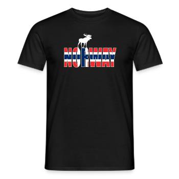 Drapeau de la Norvège - T-shirt homme - noir - Devant - AI Model Male 178 light (178cm)