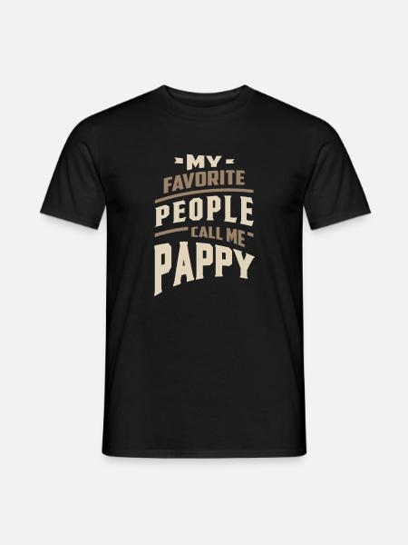 Favorite Pappy - Men's T-Shirt - black