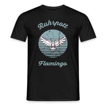 Flamant rose de Ruhrpott - T-shirt homme - noir - Devant - AI Model Male 178 light (178cm)