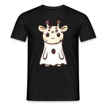 Giraffe Halloween Comic Geist - Männer T-Shirt - Schwarz - Vorne - AI Model Male 178 light (178cm)