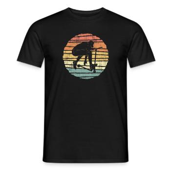 Scooter Tricks E-Roller Vintage Stunt Scooter - Männer T-Shirt - Schwarz - Vorne - AI Model Male 178 light (178cm)