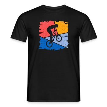 BMX Rider Stunts Bike Tricks BMX - T-shirt homme - noir - Devant - AI Model Male 178 light (178cm)