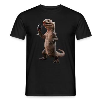 Komodo Wein - Männer T-Shirt - Schwarz - Vorne - AI Model Male 178 light (178cm)