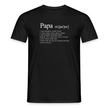 Vater Vatertag Papa Daddy Dad Ehemann Ehe Geschenk - Männer T-Shirt - Schwarz - Vorne - AI Model Male 178 light (178cm)