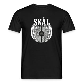 Wikinger Viking Valhalla Odin Thor Germane Wolf - Männer T-Shirt - Schwarz - Vorne - AI Model Male 178 light (178cm)
