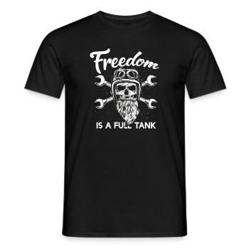 Motard vélo femme motard moto chopper - T-shirt homme - noir - Devant - AI Model Male 178 light (178cm)