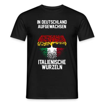 Italiener Deutschland Italia Italiener Italienisch - Männer T-Shirt - Schwarz - Vorne - AI Model Male 178 light (178cm)