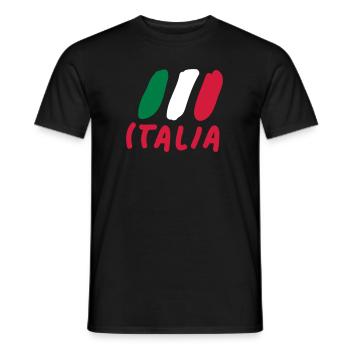 Italie - T-shirt homme - noir - Devant - AI Model Male 178 light (178cm)