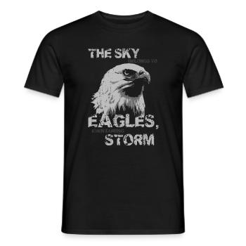 Eagle - Men's T-Shirt - black - Front - AI Model Male 178 light (178cm)