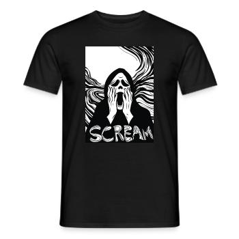 Scream Édition Metal - T-shirt homme - noir - Devant - AI Model Male 178 light (178cm)