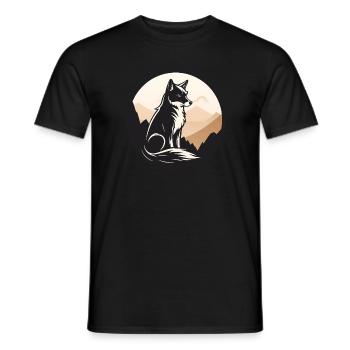 Fuchs, Reineke, Rotnase, Füchsin, Rotrock - Männer T-Shirt - Schwarz - Vorne - AI Model Male 178 light (178cm)