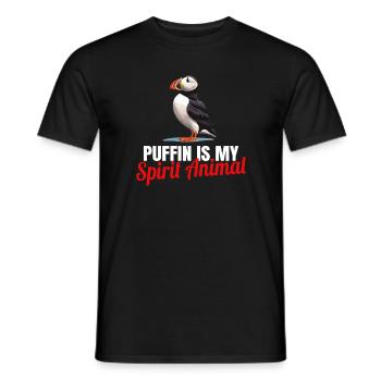 Papageientaucher Küstenvögel Papageientaucher - Männer T-Shirt - Schwarz - Vorne - AI Model Male 178 light (178cm)