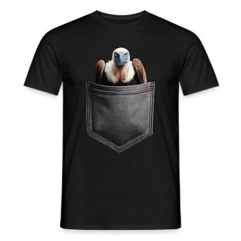 Geier - Männer T-Shirt - Schwarz - Vorne - AI Model Male 178 light (178cm)