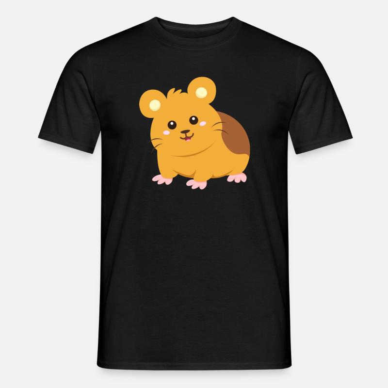 Hamster - Männer T-Shirt - Schwarz
