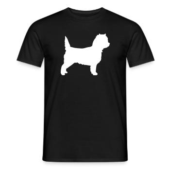 Cairn Terrier - Männer T-Shirt - Schwarz - Vorne - AI Model Male 178 light (178cm)