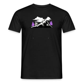 Randonnée à vélo - T-shirt homme - noir - Devant - AI Model Male 178 light (178cm)