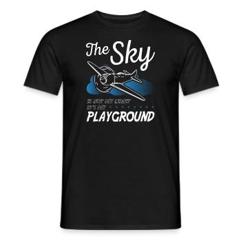 Pilot The Sky Is Not My Limit - Men's T-Shirt - black - Front - AI Model Male 178 light (178cm)