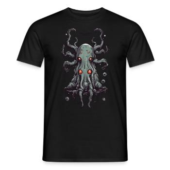 Monstre visqueux, créature mignonne de la nuit - T-shirt homme - noir - Devant - AI Model Male 178 light (178cm)