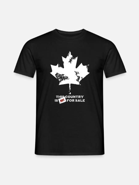 Canada, this country is not for sale - T-shirt homme - noir