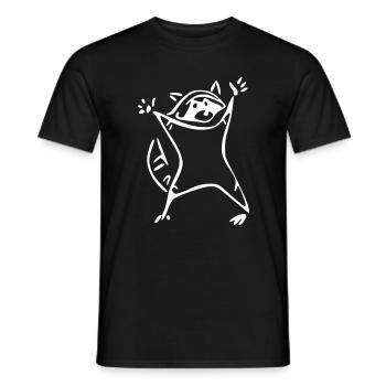 Raton laveur - raton laveur - T-shirt homme - noir - Devant - AI Model Male 178 light (178cm)