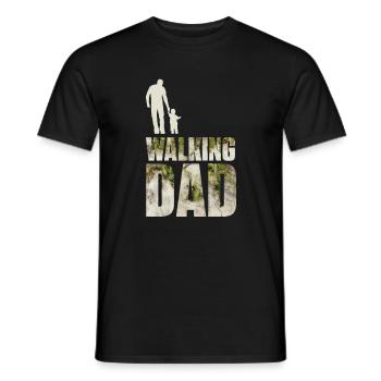 The walking dad  - T-shirt homme - noir - Devant - AI Model Male 178 light (178cm)