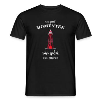 Den Oever, Für Momente das Glücks, Niederlande - Männer T-Shirt - Schwarz - Vorne - AI Model Male 178 light (178cm)