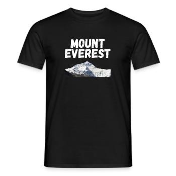 Mount Everest Design - Men's T-Shirt - black - Front - AI Model Male 178 light (178cm)