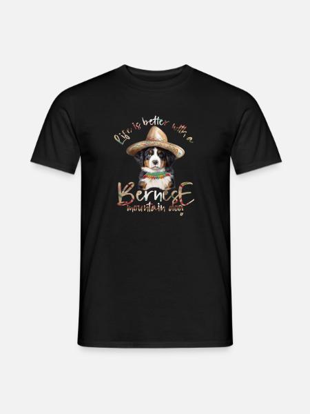 Bernese mountain dog - Men's T-Shirt - black