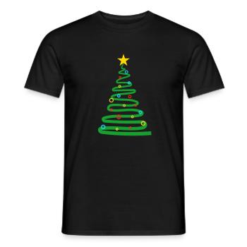Frohe weihnachten Frohe weihnachten Frohe weihnach - Männer T-Shirt - Schwarz - Vorne - AI Model Male 178 light (178cm)