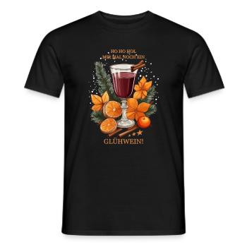 Glühwein mit Zimt - Männer T-Shirt - Schwarz - Vorne - AI Model Male 178 light (178cm)