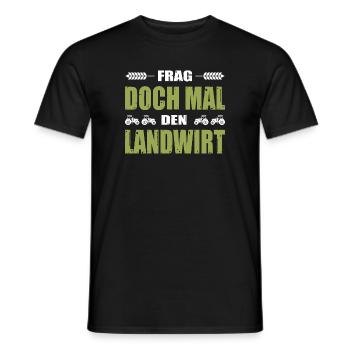 Bauernprotest Frag Doch Mal Den Landwirt Demo - Männer T-Shirt - Schwarz - Vorne - AI Model Male 178 light (178cm)