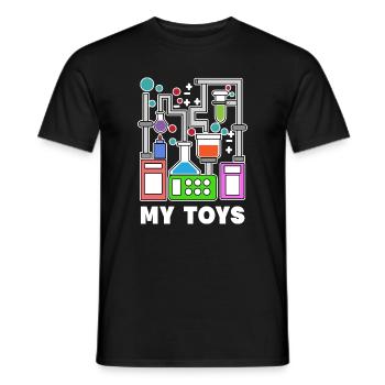 Vorgesetzter Job Karriere Statement Wissenschafter - Männer T-Shirt - Schwarz - Vorne - AI Model Male 178 light (178cm)